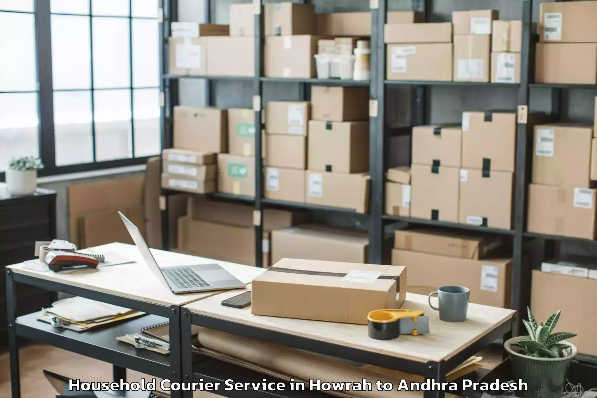 Quality Howrah to Kolanukonda Household Courier